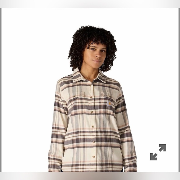 Carhartt Tops - Carhartt WOMEN'S TENCEL FIBER SERIES RELAXED FIT PLAID SHIRT